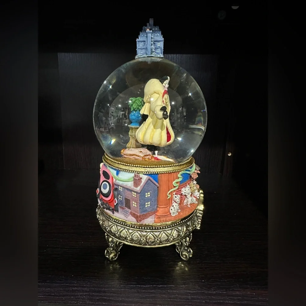 Walt Disneys Masters of Animation: Marc Davis '101 Dalmations Musical Snow Globe